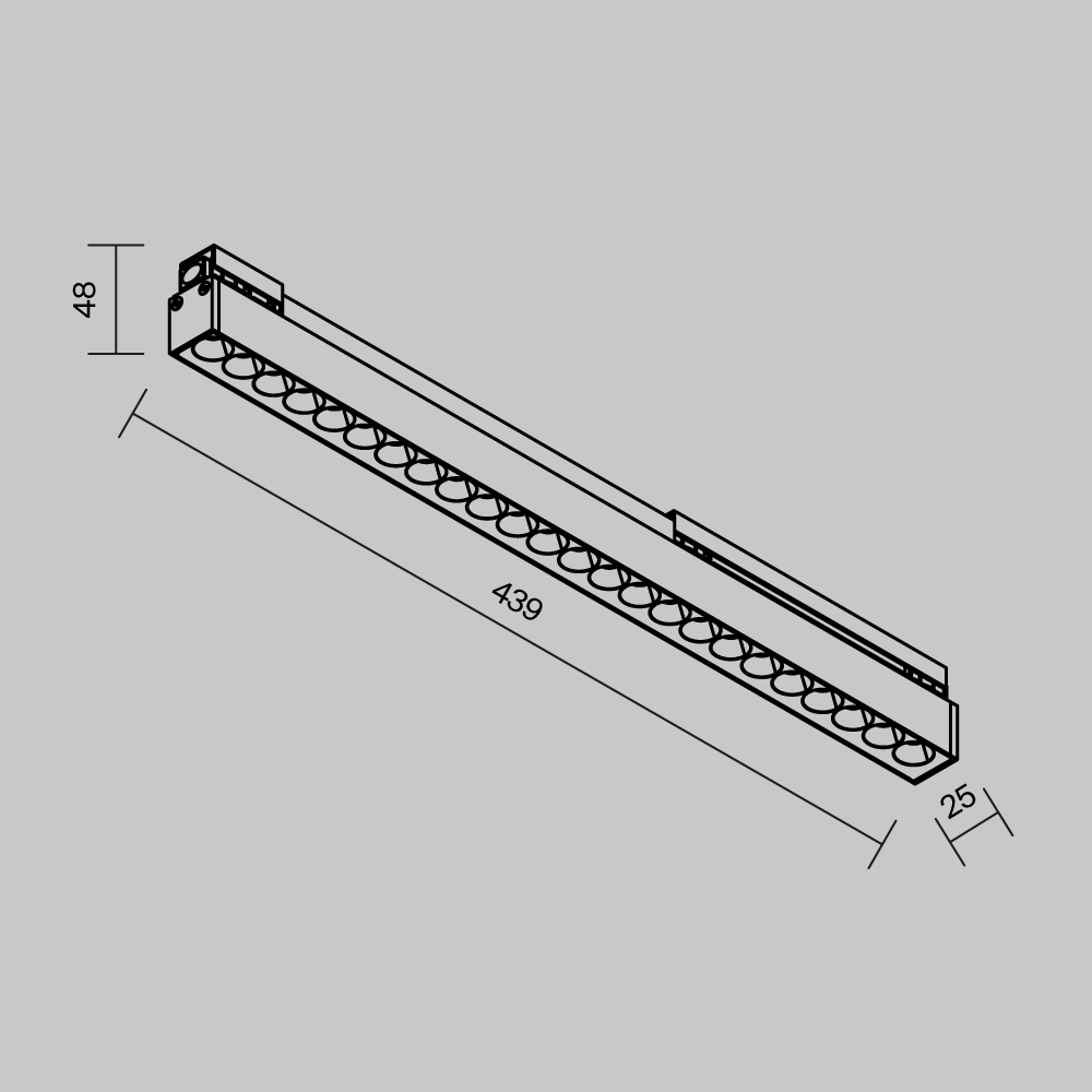 Уличный трековый светильник Maytoni Points O-TR02-2-S-24WB3K в #REGION_NAME_DECLINE_PP#