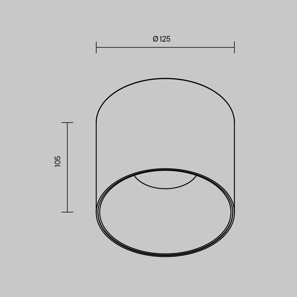 Накладной светильник Maytoni Alfa LED C064CL-01-25W4K-RD-WB в Санкт-Петербурге