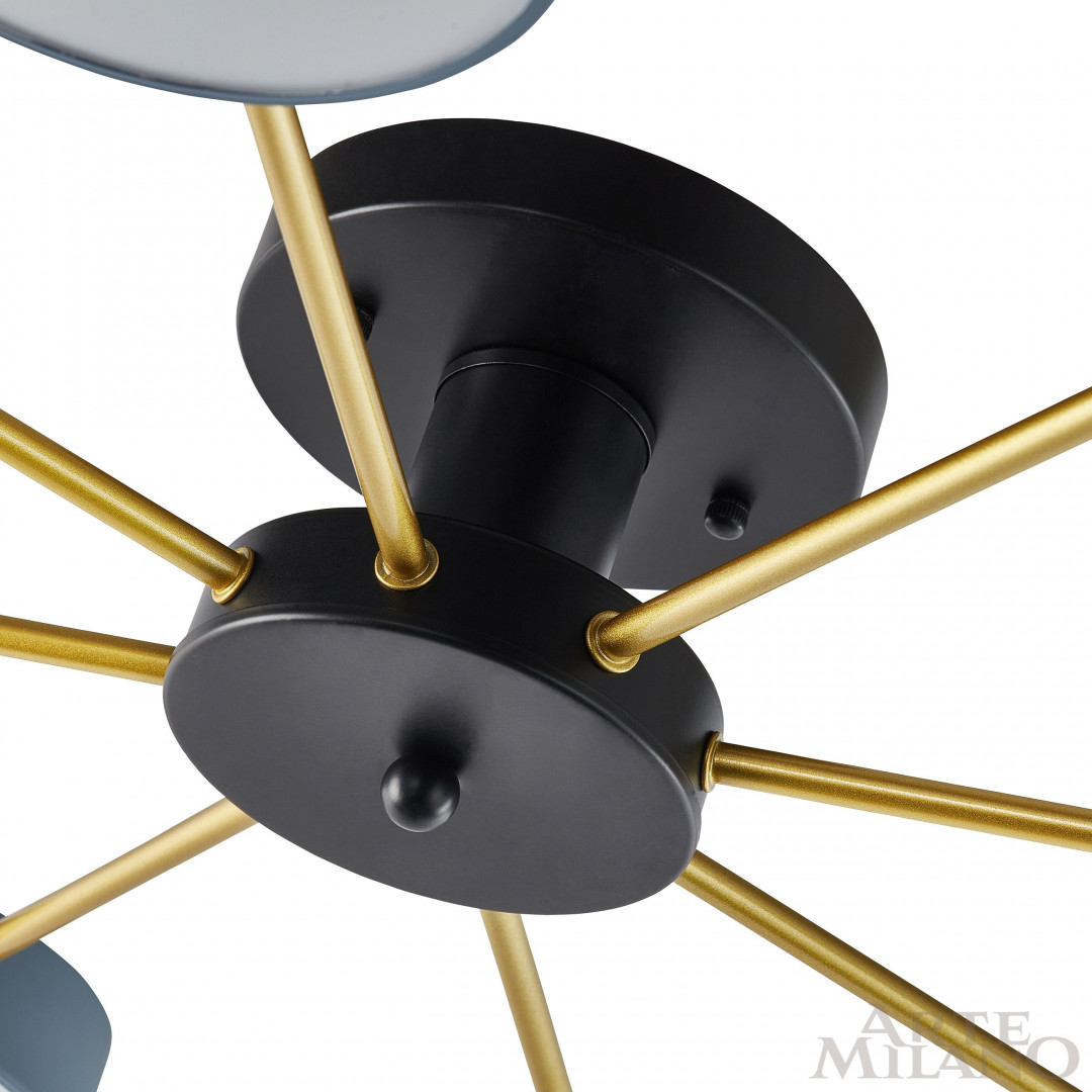 Потолочная люстра Arte Milano Ferrara 252006/8 Bk/Gr в Санкт-Петербурге