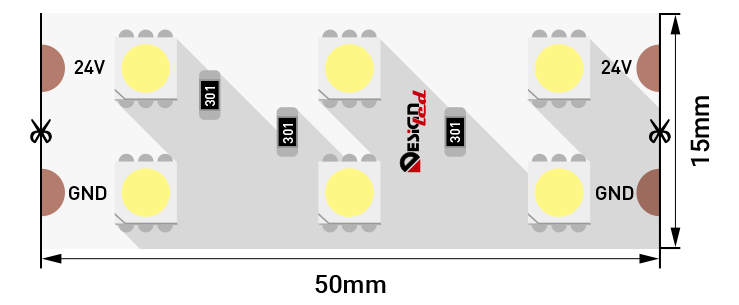 Светодиодная лента DesignLed DSG5120-24-WW-33 000523 в Санкт-Петербурге