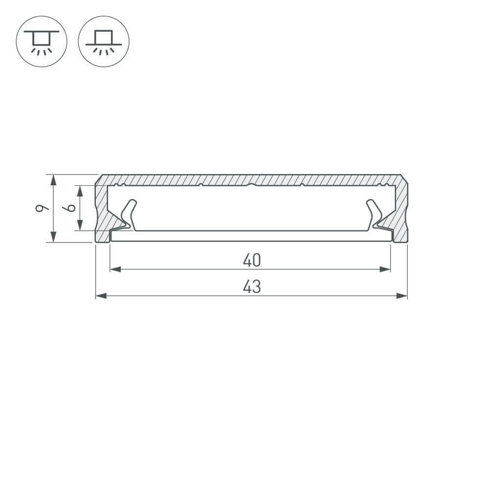 Экран Arlight ALM-FLAT-S-2000 FROST полуматовый 026752 в Санкт-Петербурге