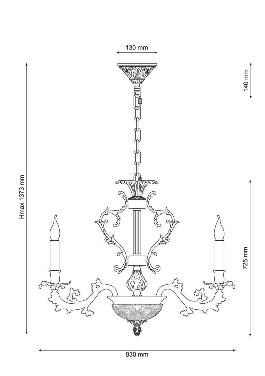 Подвесная люстра Lucia Tucci Firenze 1780.15.3 Antique Gold в Санкт-Петербурге