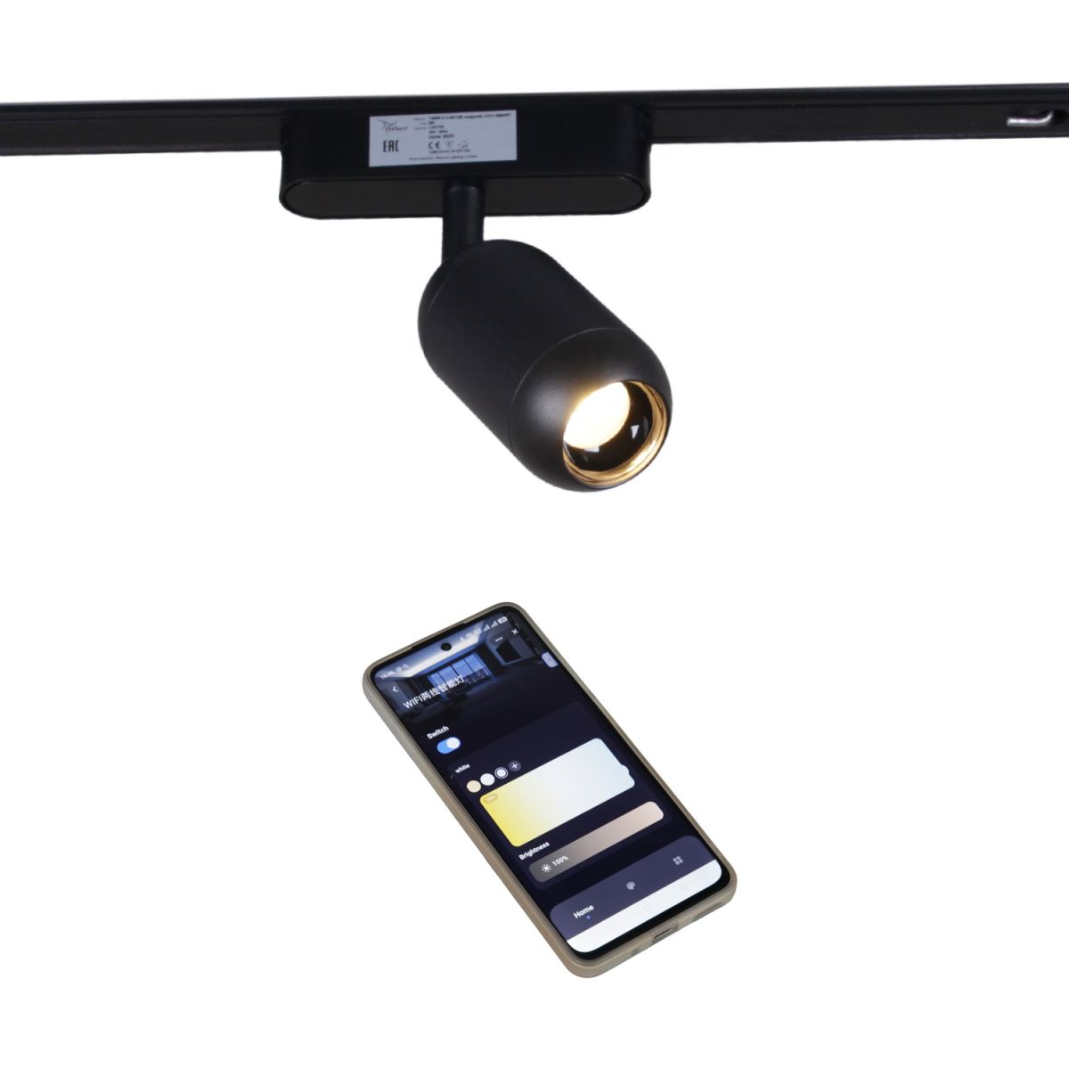 Трековый магнитный светильник (CCT+SMART) Reluce 13009-9.3-001UR magnetic Led7W BK CCT+SMART в Санкт-Петербурге