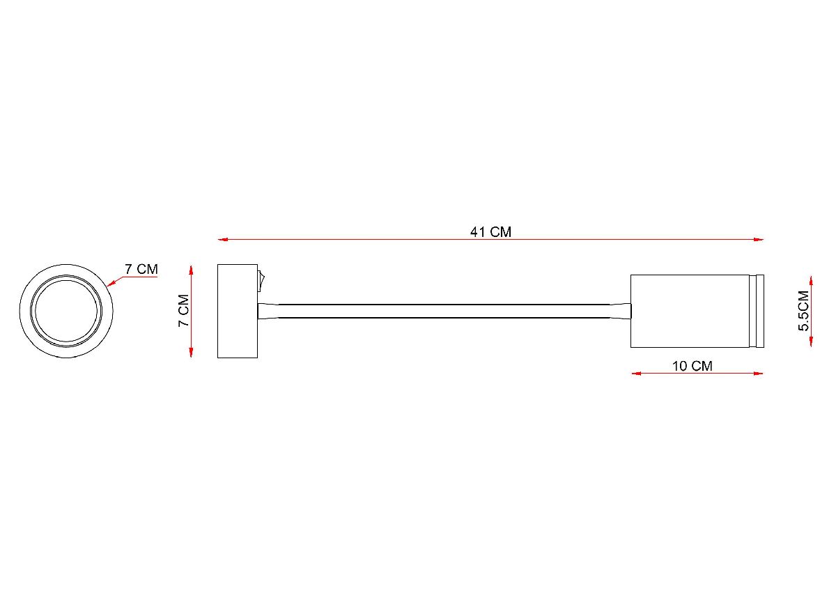 Гибкое бра Arte Lamp Imai A2266AP-1BK в Санкт-Петербурге