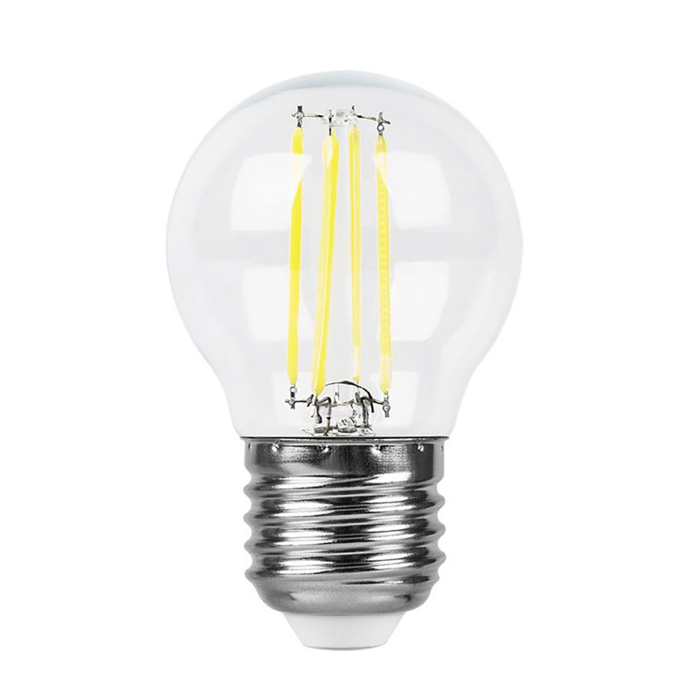 Лампа светодиодная филаментная Feron E27 7W 6400K прозрачная LB-52 38222 в Санкт-Петербурге