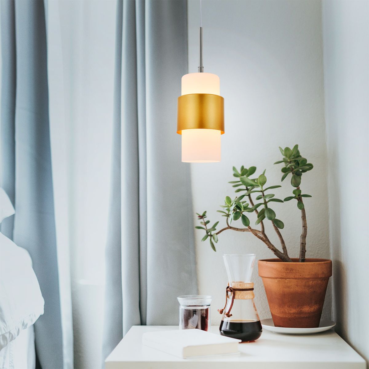 Подвесной светильник Escada Hurricane 1169/1S Chrome/Gold в #REGION_NAME_DECLINE_PP#