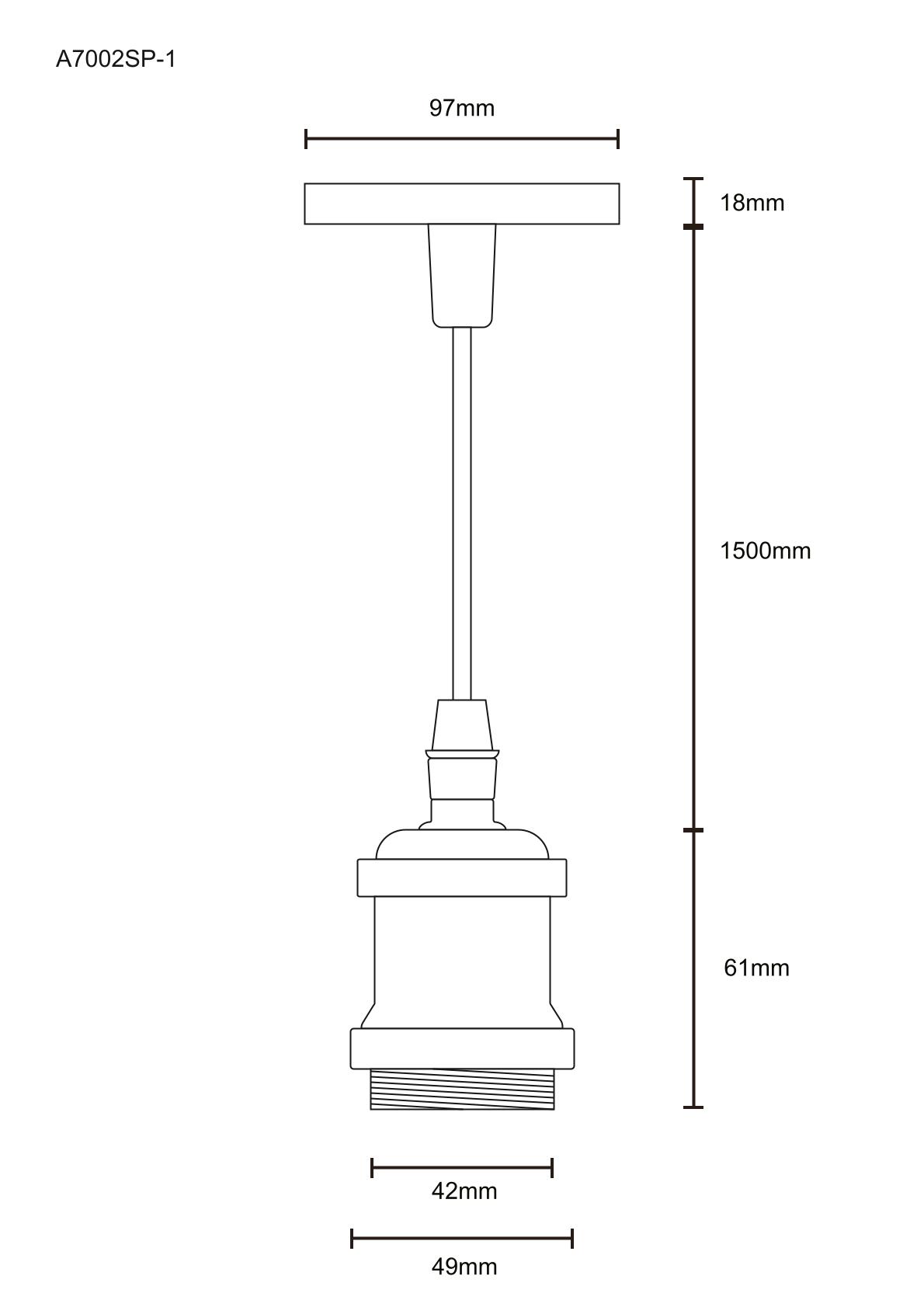 Подвесной светильник Arte Lamp Electra A7002SP-1BC в Санкт-Петербурге