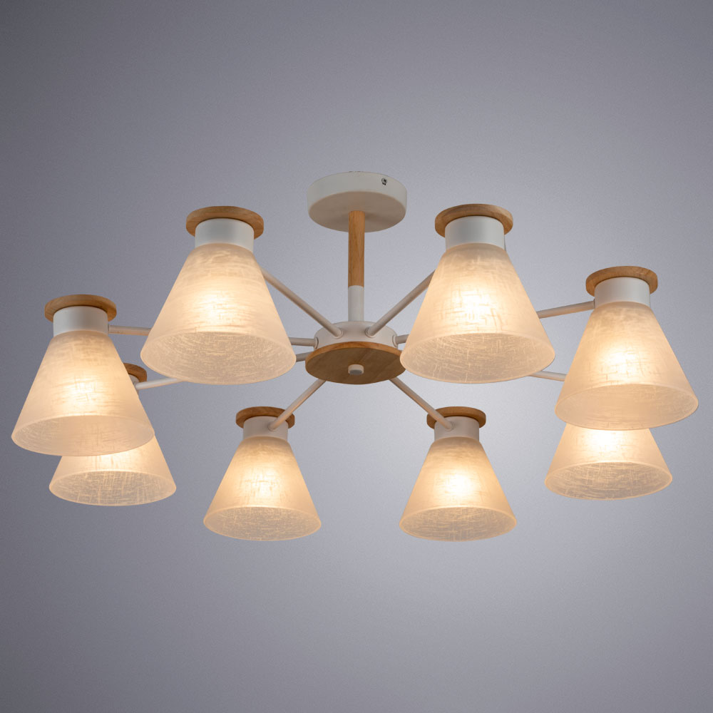 Люстра на штанге Arte Lamp Tyler A1031PL-8WH в Санкт-Петербурге