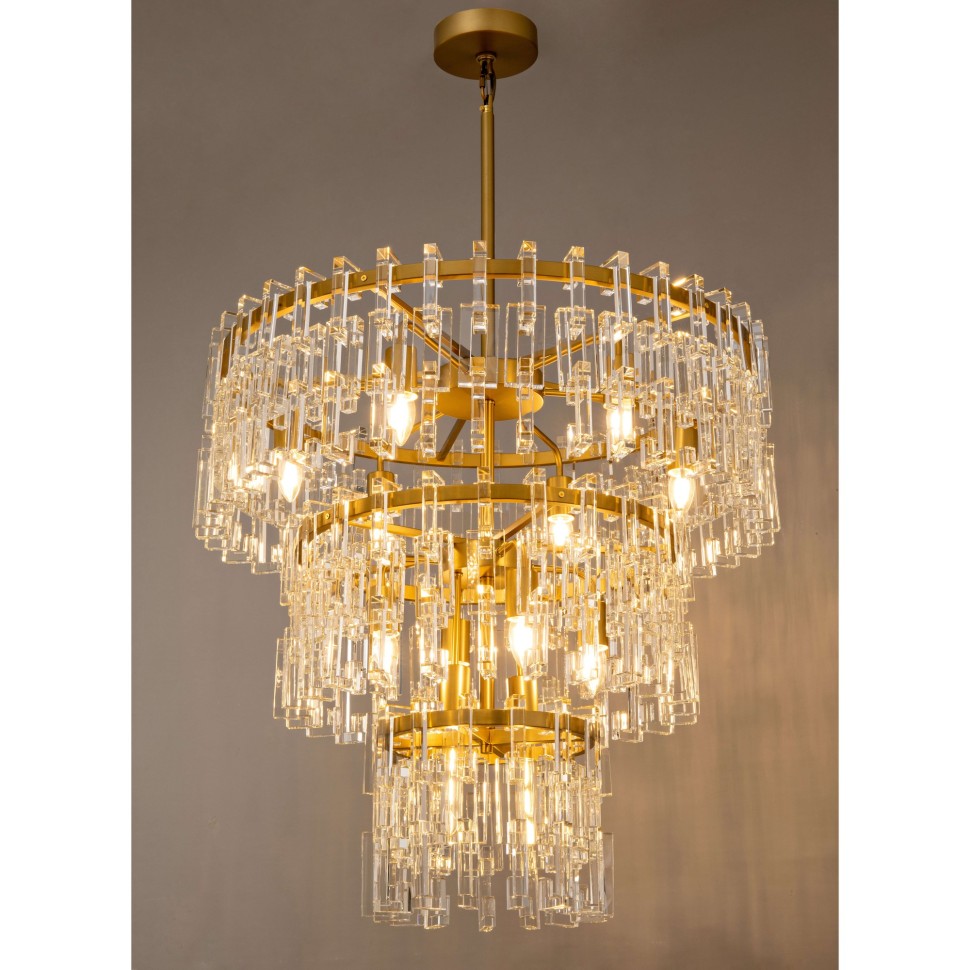 Подвесная люстра Ilamp Rockefeller 6355-750 BRASS в Санкт-Петербурге
