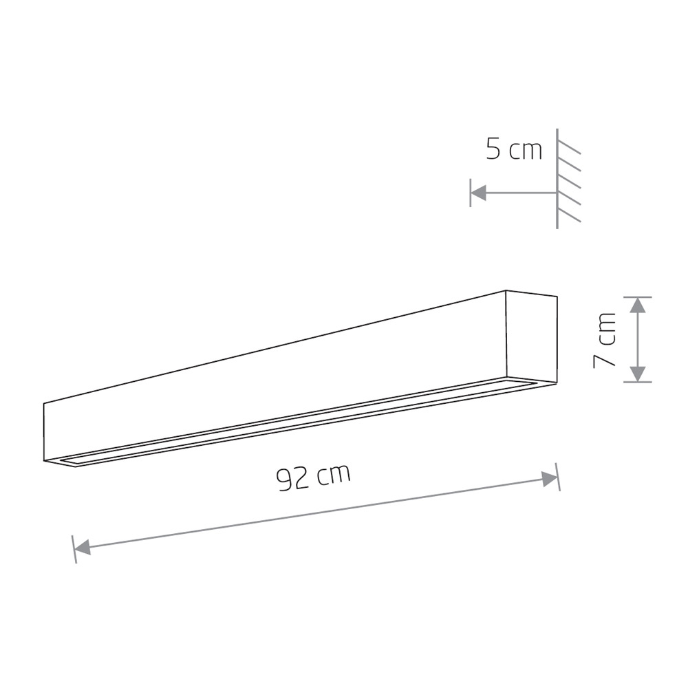 Настенный светильник Nowodvorski Straight Wall LED M 7561 в Санкт-Петербурге