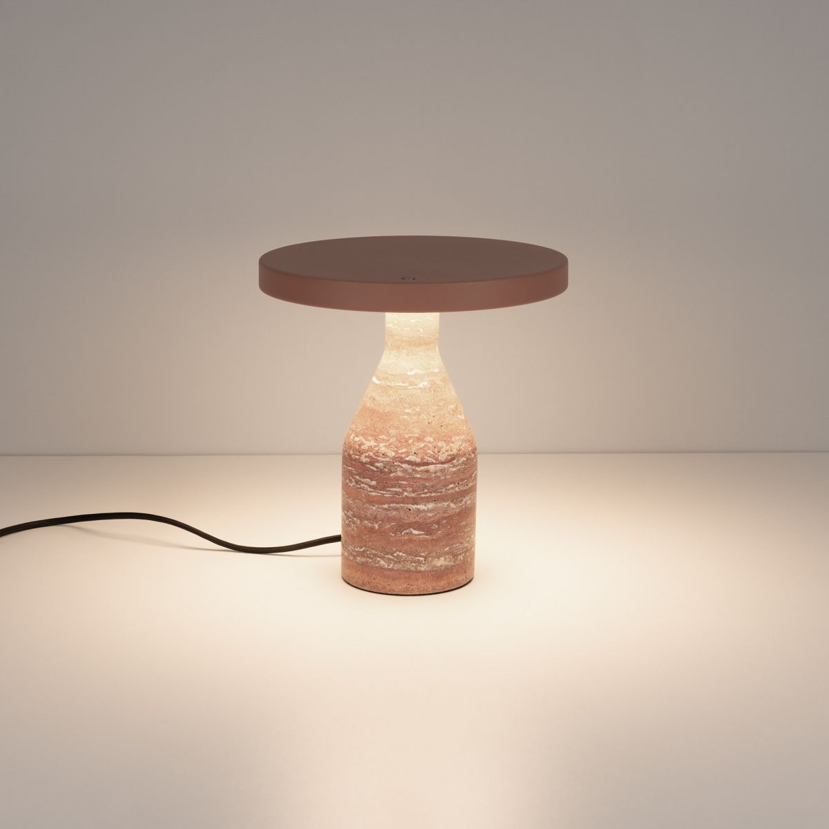 Настольная лампа Arlight SP-CROOD-TAB-R22.5x24-7W Warm3200-MIX (RD-BRG, 140 deg, 230V) (IP20, Травертин) 061732 в Санкт-Петербурге