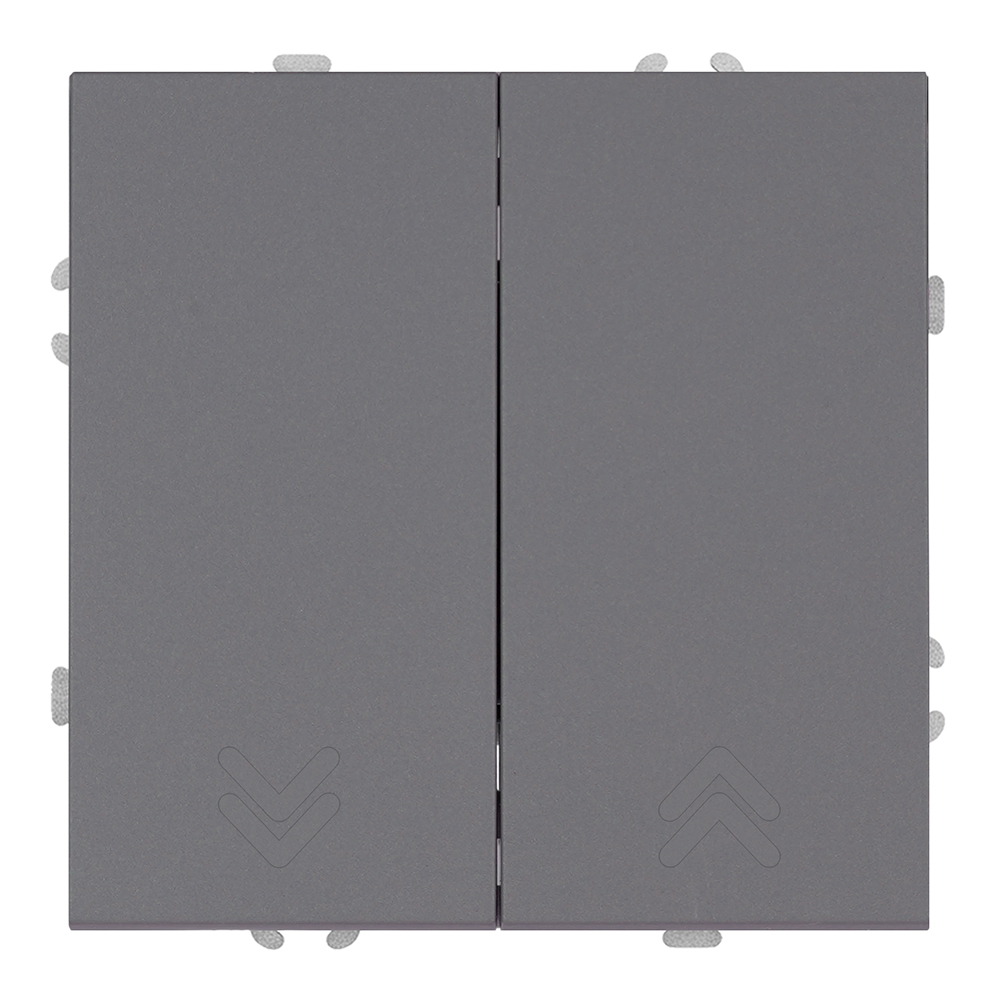 Переключатель 2-клавишный (механизм) СЗК Stekker Эмили 250В 10А RSW10-5107-10ZK платиново-серый soft touch 50241 в Санкт-Петербурге