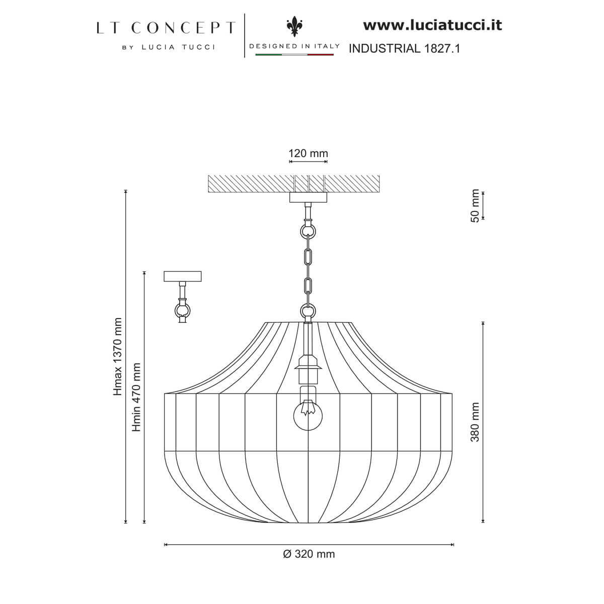 Подвесной светильник Lucia Tucci Industrial 1827.1 в #REGION_NAME_DECLINE_PP#