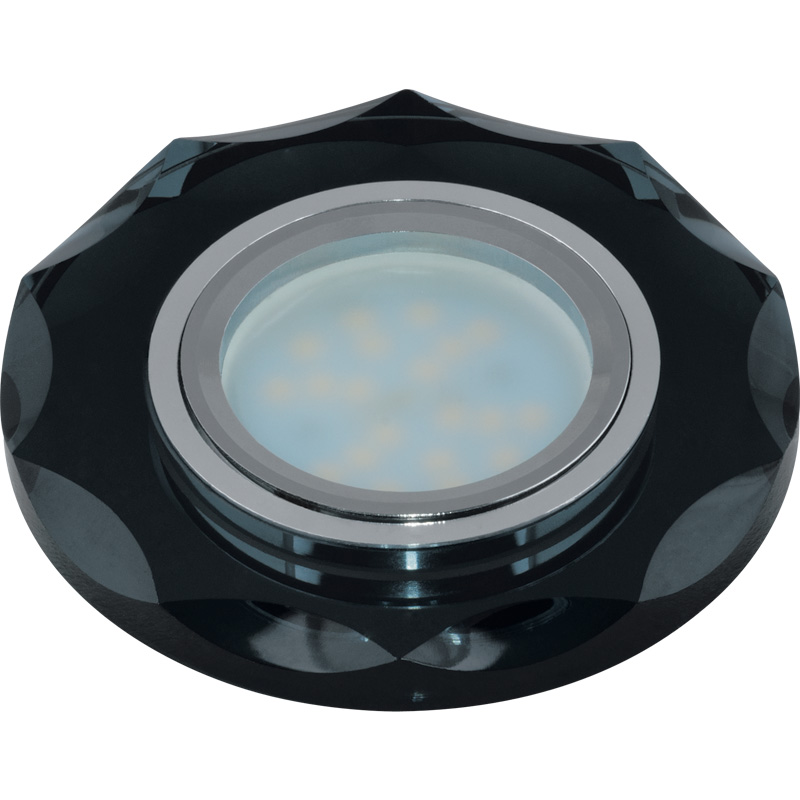 Встраиваемый светильник Fametto Peonia DLS-P105 GU5.3 CHROME/BLACK 09992 в Санкт-Петербурге