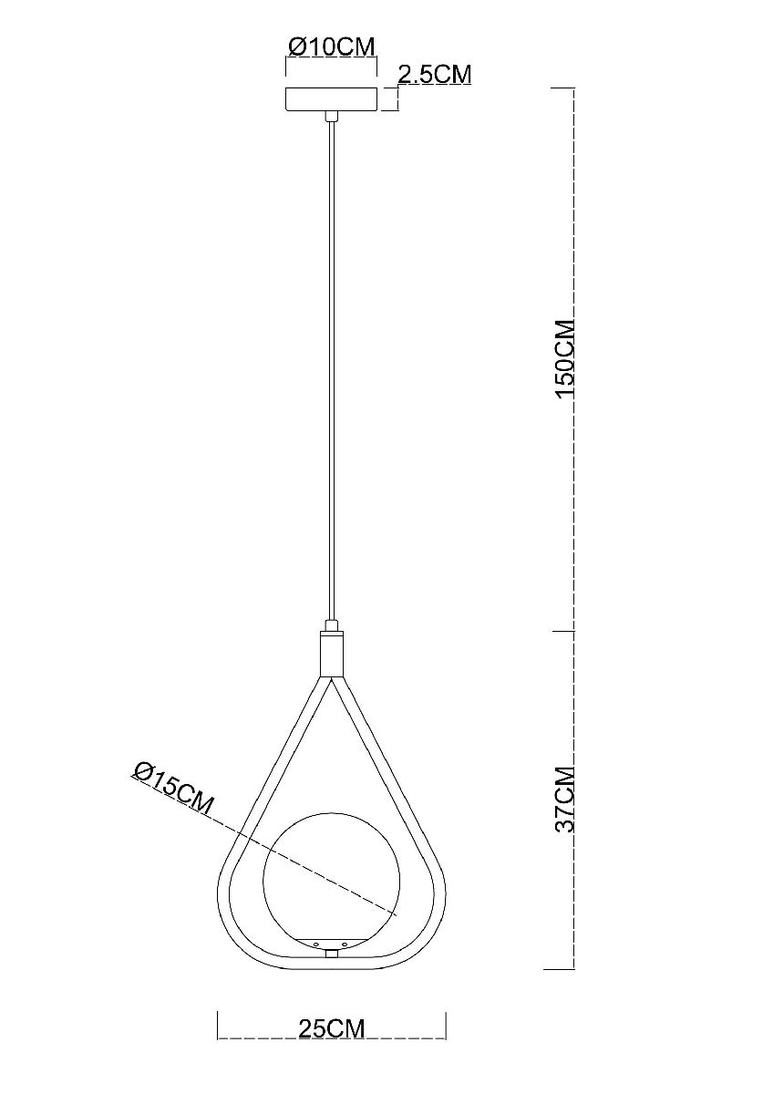 Подвесной светильник Arte Lamp Matisse A7764SP-1BK в Санкт-Петербурге