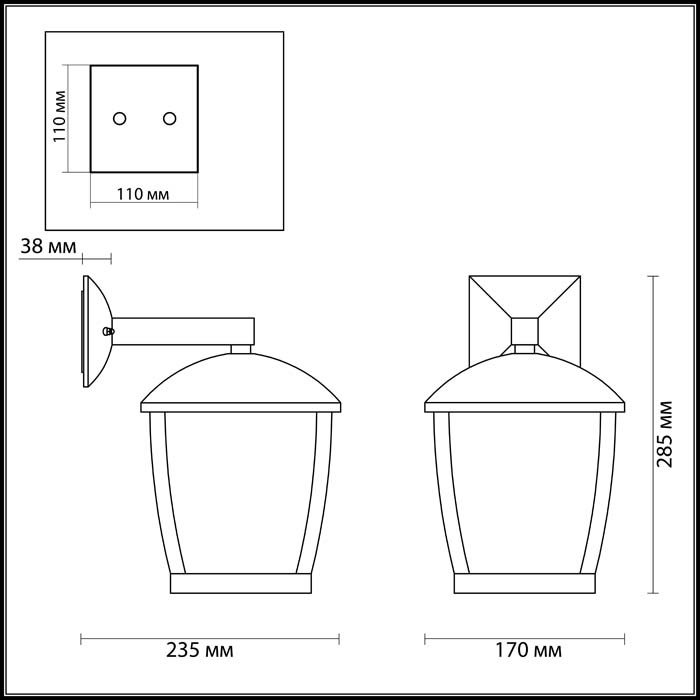 Уличный настенный светильник Odeon Light Tako 4051/1W в Санкт-Петербурге