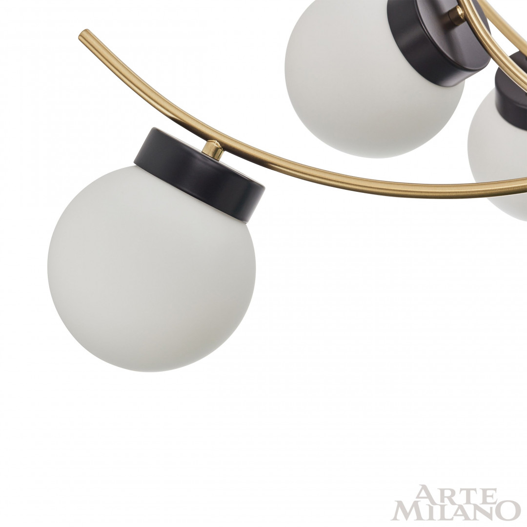 Люстра на штанге Arte Milano Neapolis 276169/6 BK/GD в Санкт-Петербурге
