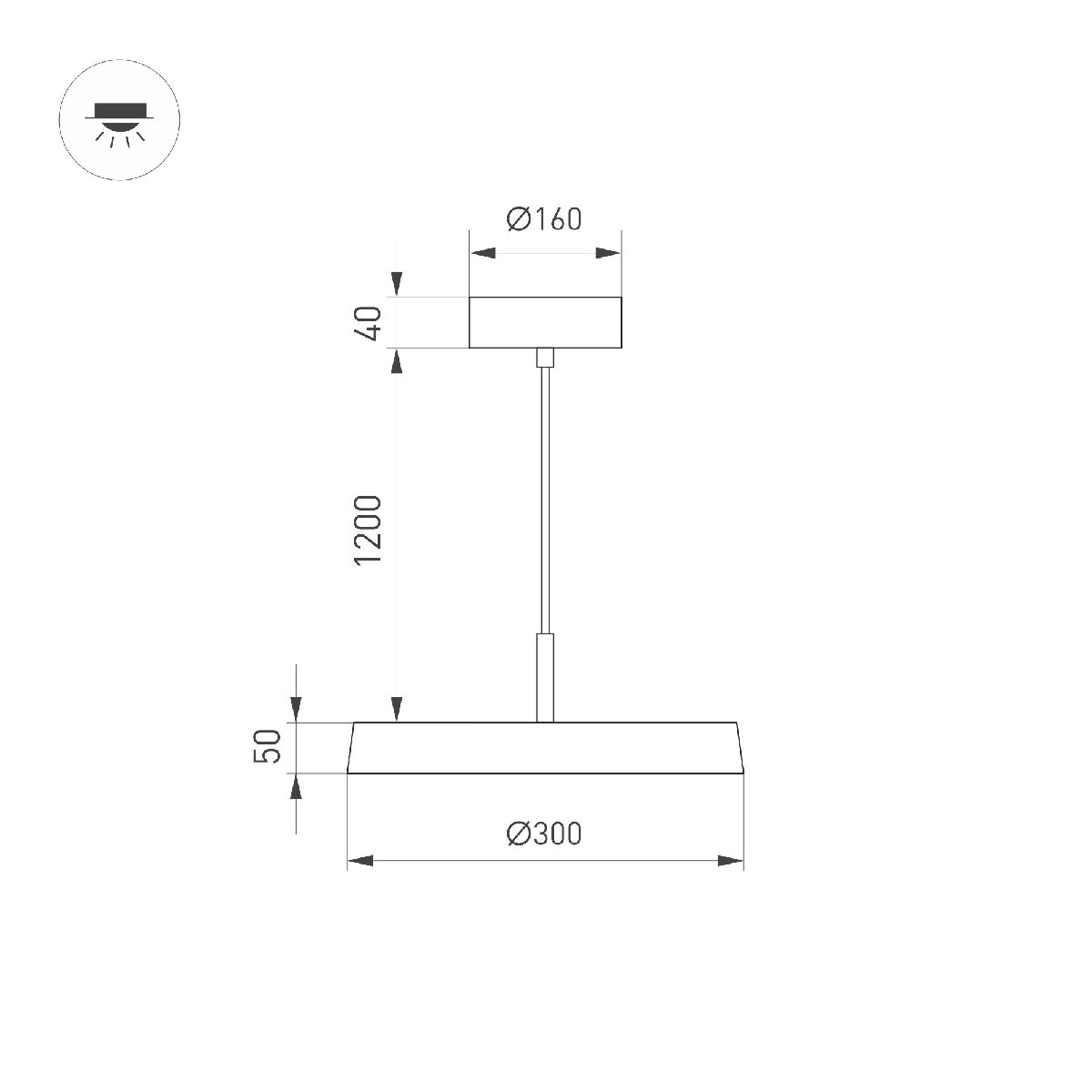 Подвесной светильник Arlight SP-ELEGANT-R300-17W Day4000 (WH, 120 deg, 230V) 033919(1) в Санкт-Петербурге