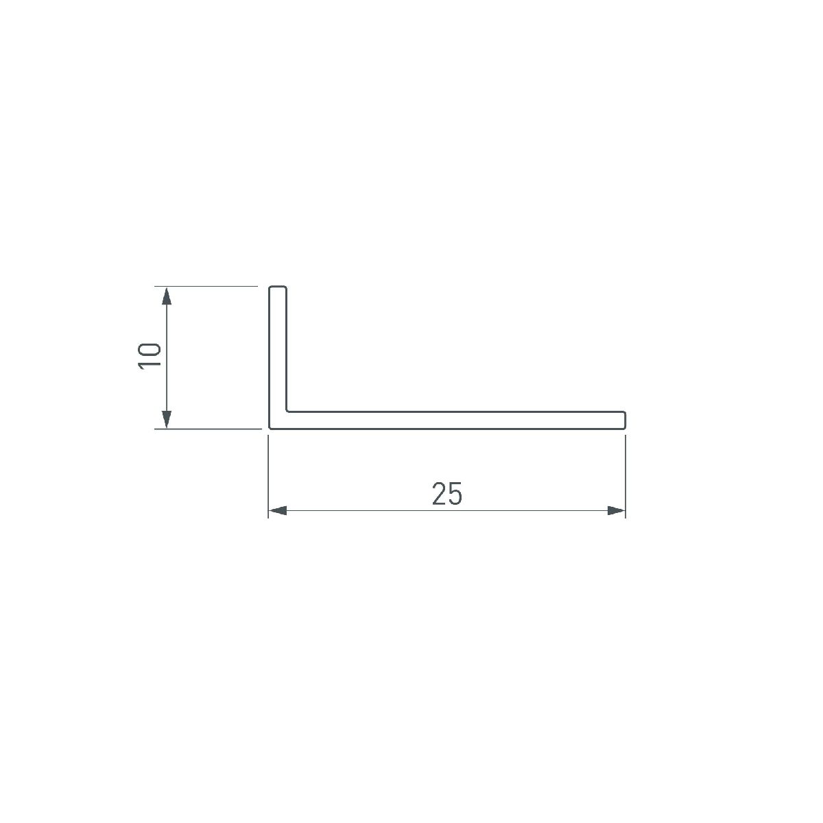 Уголок Arlight ARH-W25х10х1,2-6000 ANOD 052678 в Санкт-Петербурге
