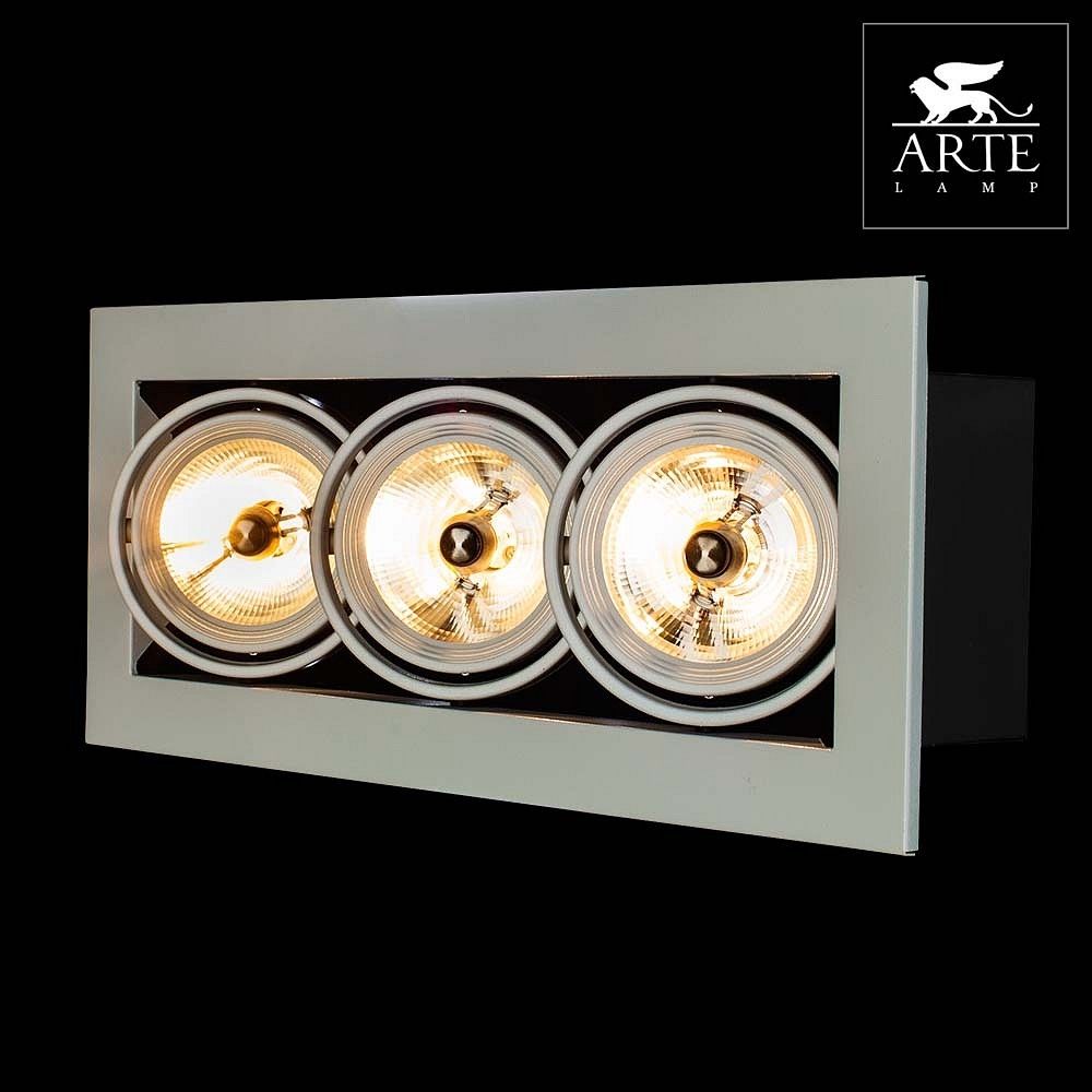 Встраиваемый светильник Arte Lamp Technika A5930PL-3WH в #REGION_NAME_DECLINE_PP#
