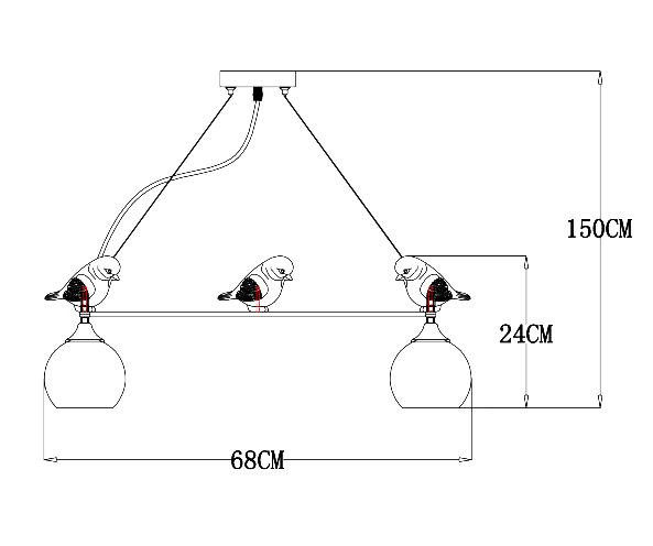 Подвесная люстра стекло ARTE Lamp A2150SP-5WG в Санкт-Петербурге