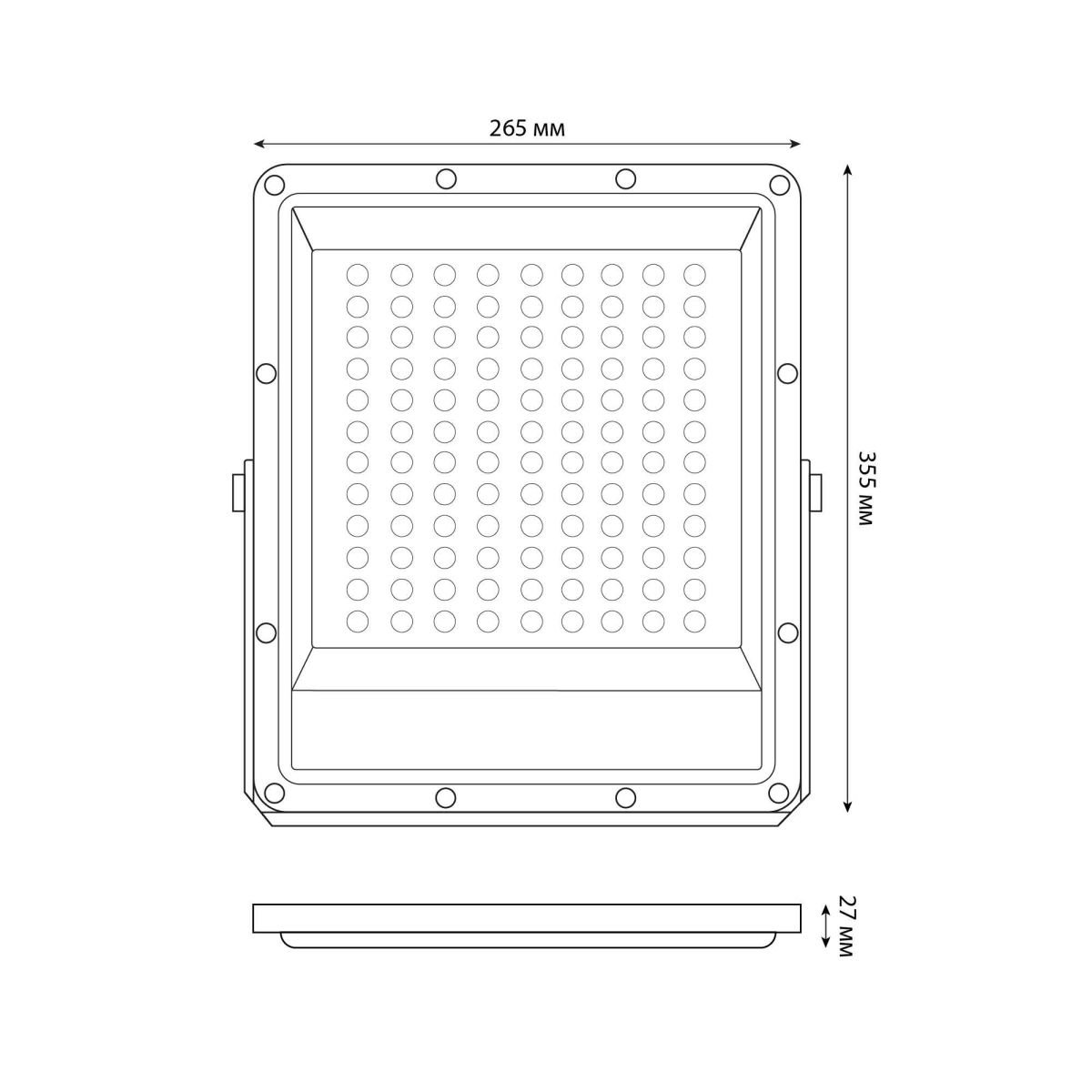 Прожектор Uniel ULF-F51D-150W/6500K IP65 200-240V GREY UL-00012760 в Санкт-Петербурге
