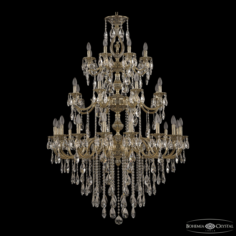 Подвесная люстра Bohemia Ivele Crystal Verona 72401/16+8+8/360/3D B GB FA4M в Санкт-Петербурге
