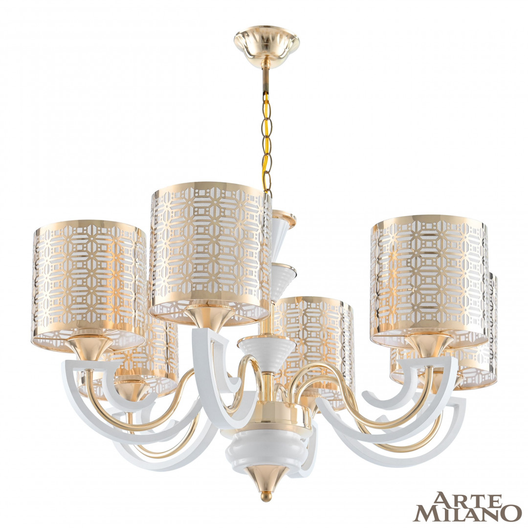Подвесная люстра Arte Milano Florentia-8857 308857/6 Wh/Gd в Санкт-Петербурге