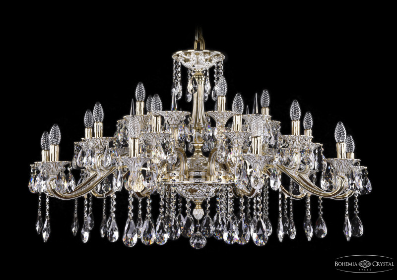 Подвесная люстра Bohemia Ivele Crystal 1709/25+5/410/A/GW/Shpil в Санкт-Петербурге