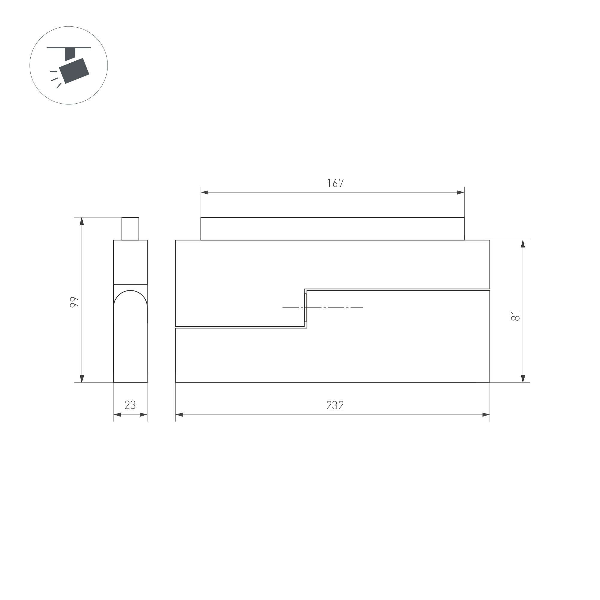 Трековый светильник Arlight Mag-Orient-Laser-Fold-S230-12W Warm3000 034642(1) в Санкт-Петербурге