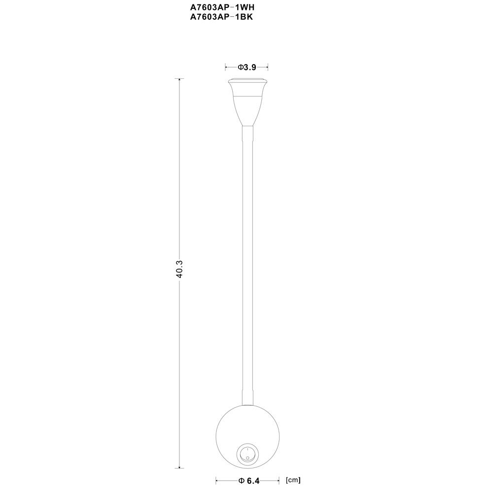 Бра Arte Lamp A7603AP-1BK в Санкт-Петербурге