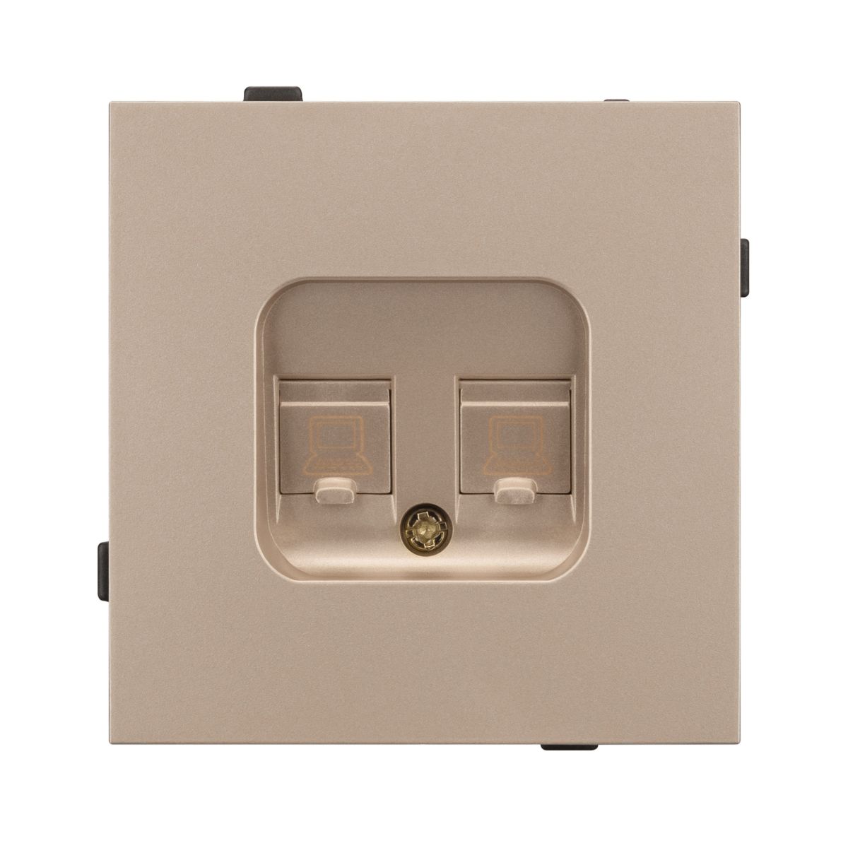 Механизм компьютерной розетки двойной Arlight SCT-TENDO-MPC2-PL-GD (RJ-45, CAT6) 054103 в Санкт-Петербурге