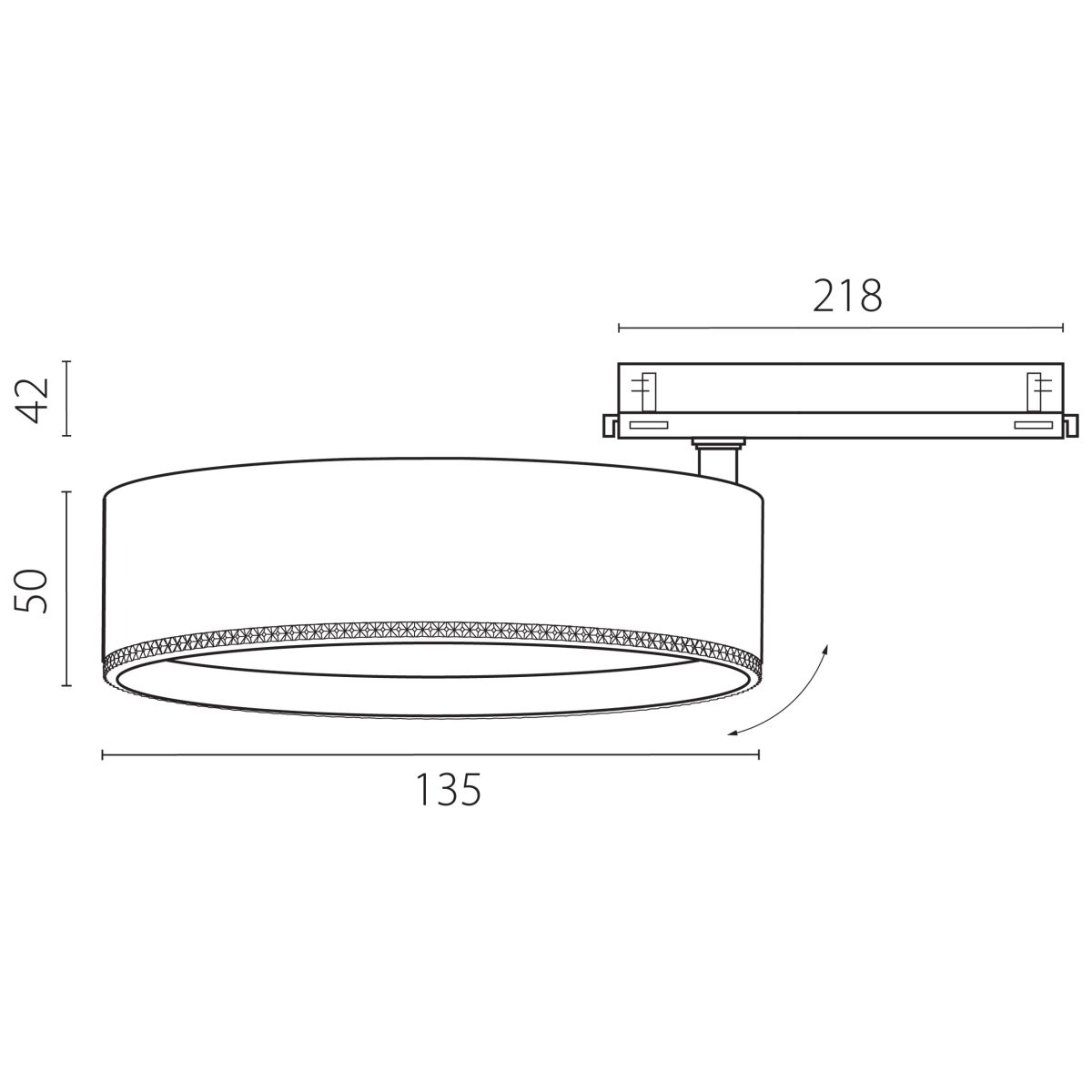 Трековый трехфазный светильник Quattro LED с управлением DALI Lightstar Alta Pro A5746DALI в Санкт-Петербурге