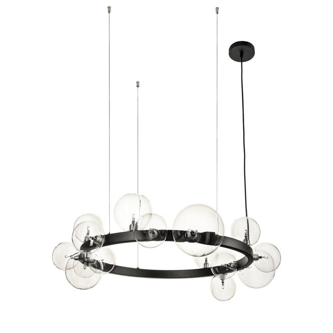 Подвесной светильник Delight Collection Art Deco Bubble 8828P/S black/clear в Санкт-Петербурге