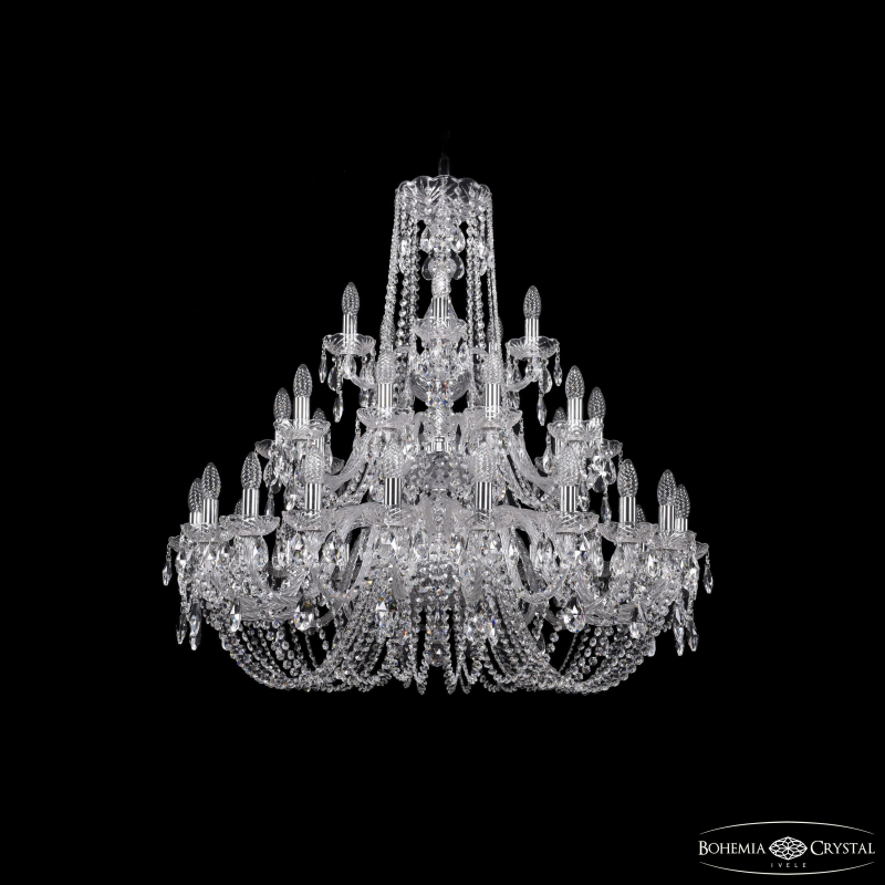 Подвесная люстра Bohemia Ivele Crystal 1402/20+10+5/360/3d Ni в Санкт-Петербурге