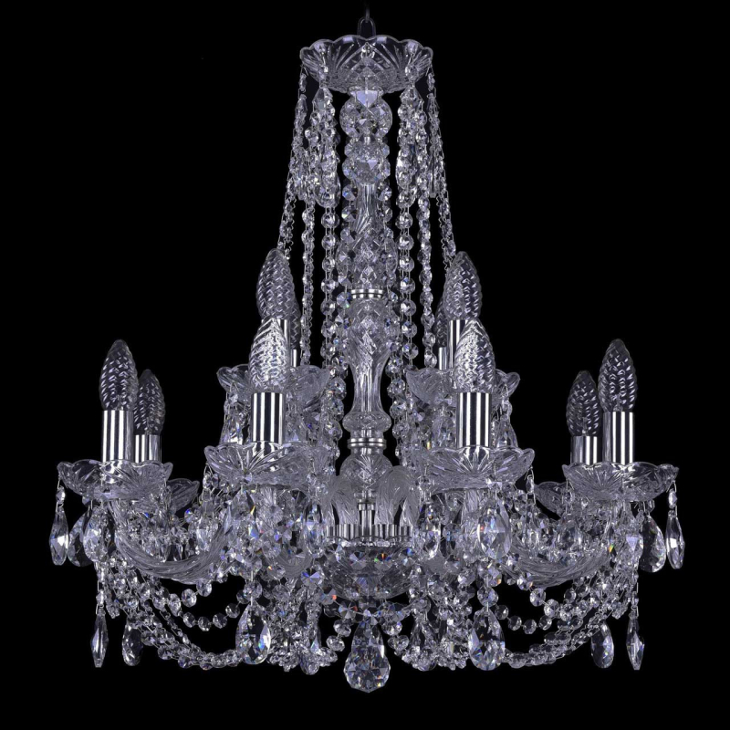 Подвесная люстра Bohemia Ivele 1406/8+4/195/h-60/Ni в Санкт-Петербурге