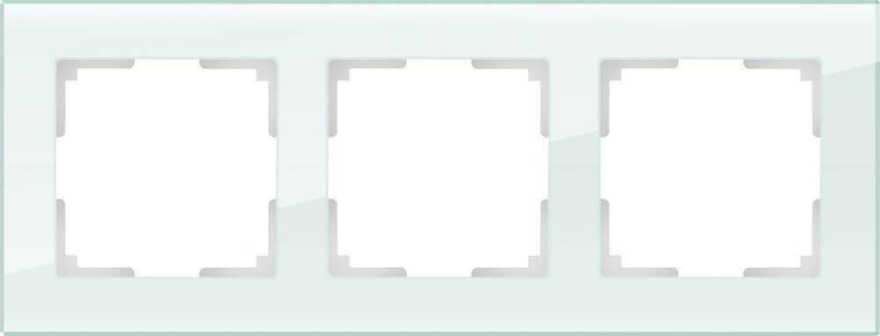 Рамка Werkel Favorit на 3 поста натуральное стекло WL01-Frame-03 4690389060182 в Санкт-Петербурге