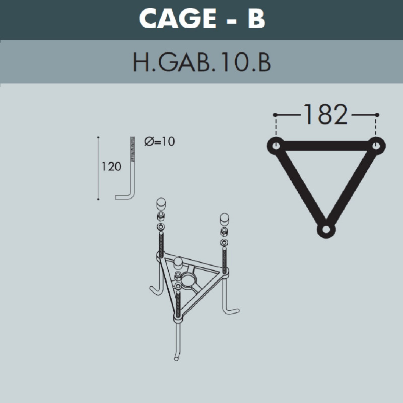 Садовый светильник Fumagalli K22.156.S31.AYF1R в Санкт-Петербурге