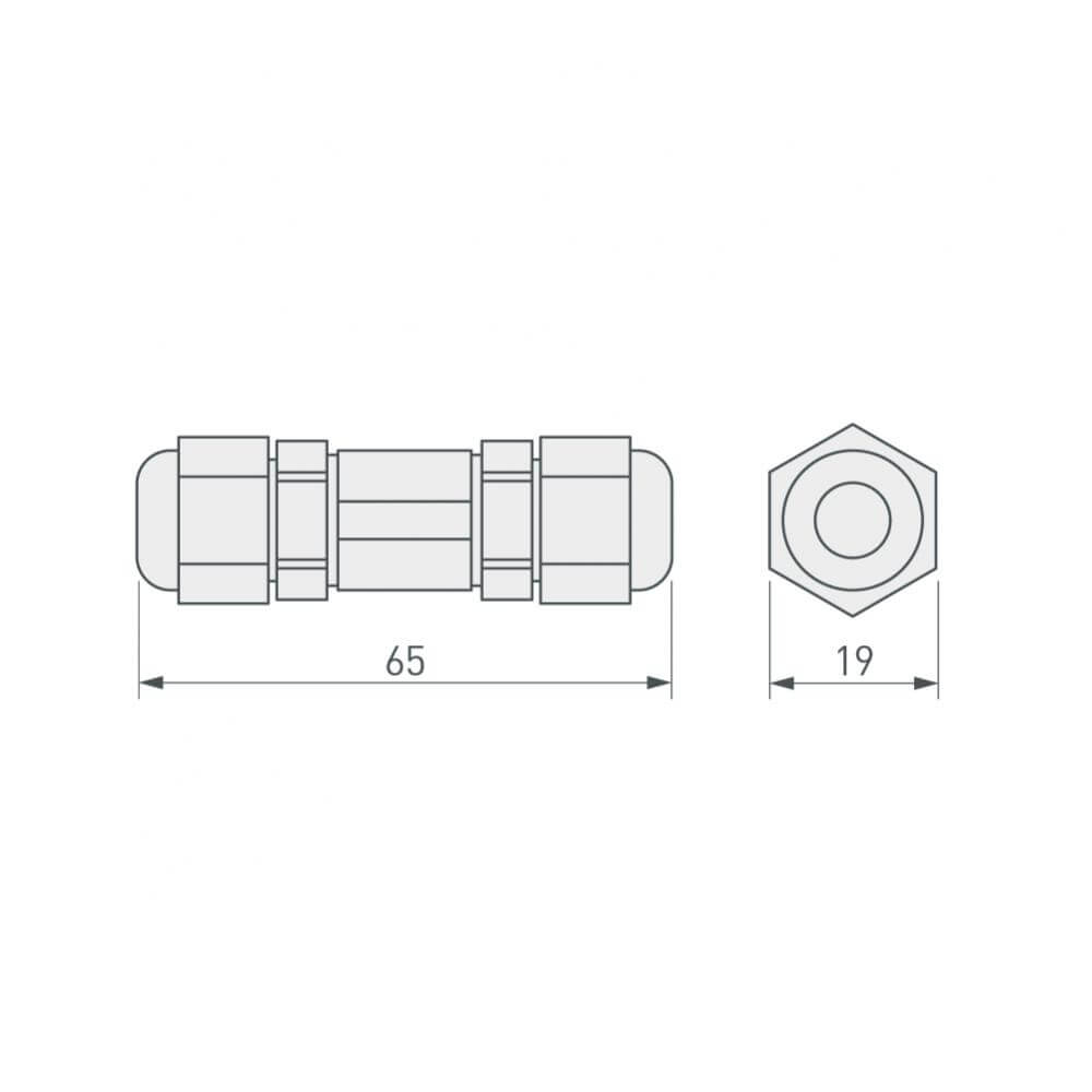 Соединитель Arlight KLW-2 (4-10mm, IP67) 016900 в Санкт-Петербурге