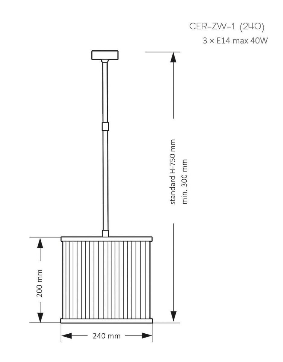 Подвесной светильник Kutek Mood Cero CER-ZW-1 (N) 240 в #REGION_NAME_DECLINE_PP#