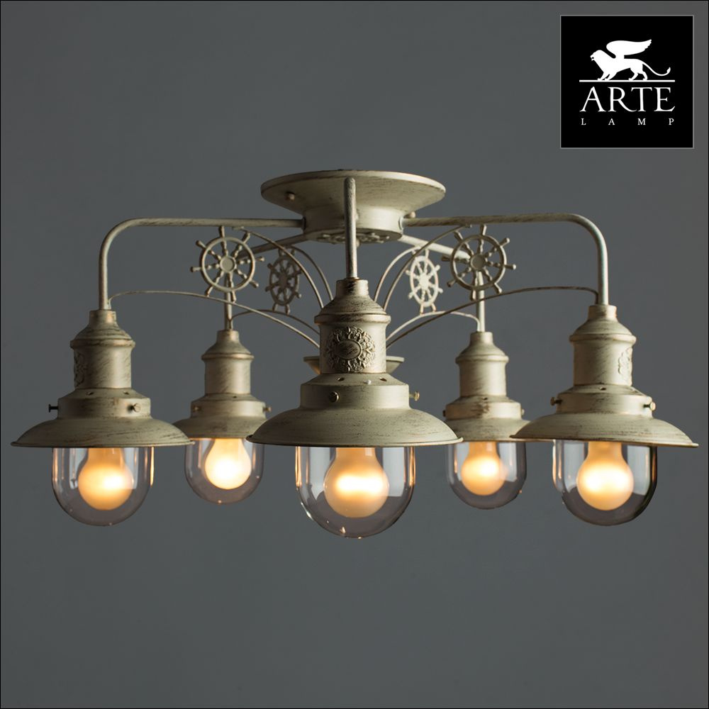 Потолочная люстра Arte Lamp Sailor A4524PL-5WG в Санкт-Петербурге