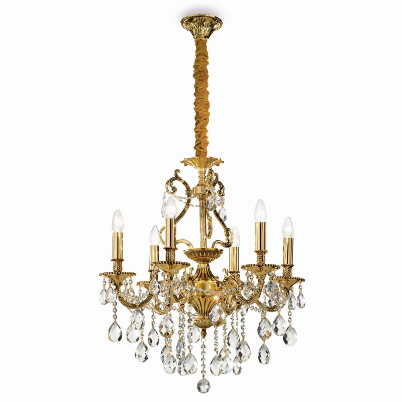 Подвесная люстра Ideal Lux Gioconda SP6 Oro 060507 в #REGION_NAME_DECLINE_PP#