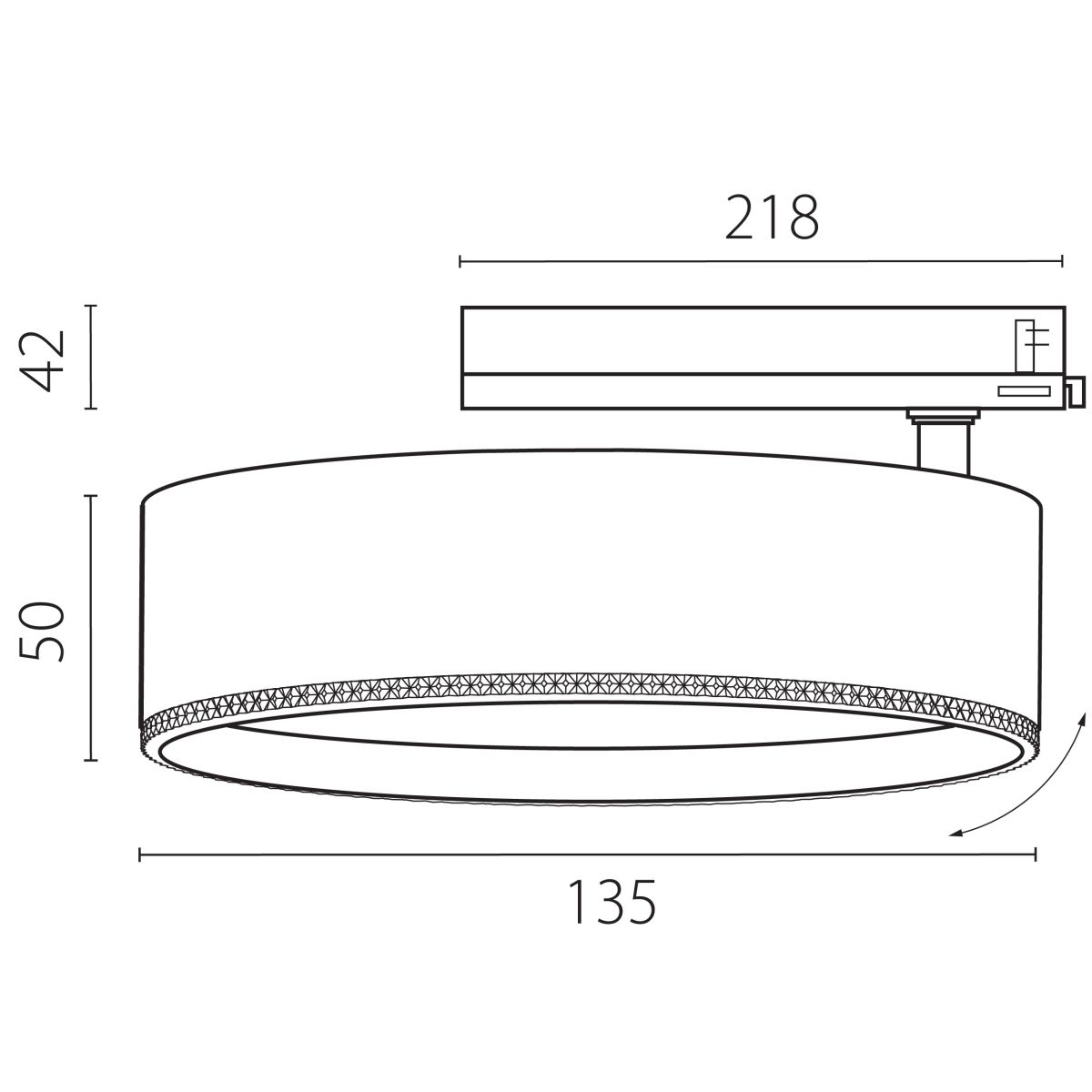 Трековый трехфазный светильник Quattro LED с управлением TRIAC Lightstar Alta Pro A5737TRIAC в Санкт-Петербурге