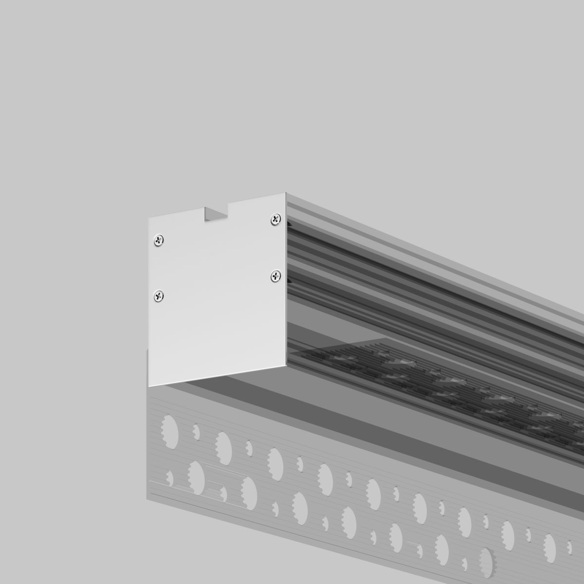 Комплект заглушек для профиля 59×59 2шт Maytoni Led Strip ALM-5959-EC 642058 в Санкт-Петербурге