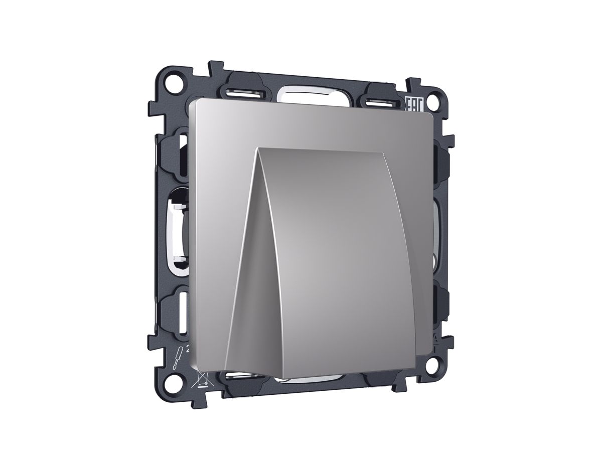 Комплект вывода кабеля с фиксатором Alfa Сталь матовый Quant Ambrella Volt MA515810 (AP5158, VM238) в Санкт-Петербурге