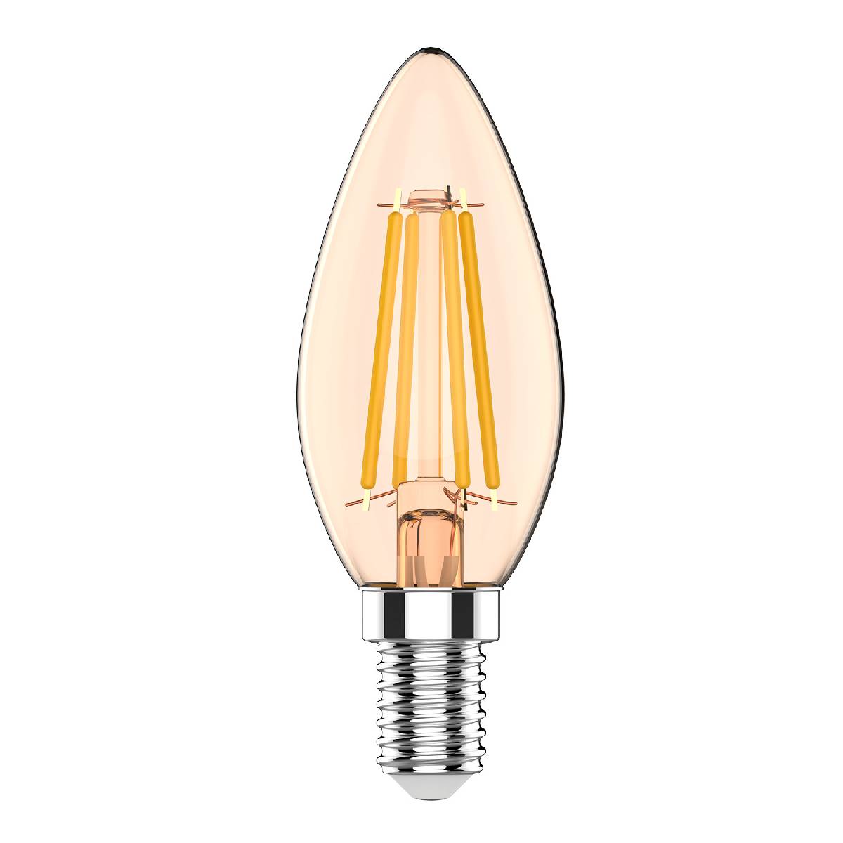 Светодиодная филаментная лампа Gauss Basic Filament E14 3,8W 2400K 1037154 в Санкт-Петербурге