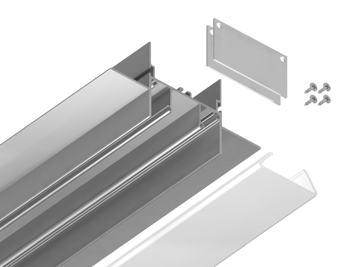 Алюминиевый профиль Ambrella Light Alum Profile GP4000AL в Санкт-Петербурге