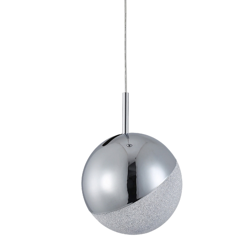 Подвесной светодиодный светильник Crystal Lux Pio SP1 D120 Chrome в Санкт-Петербурге