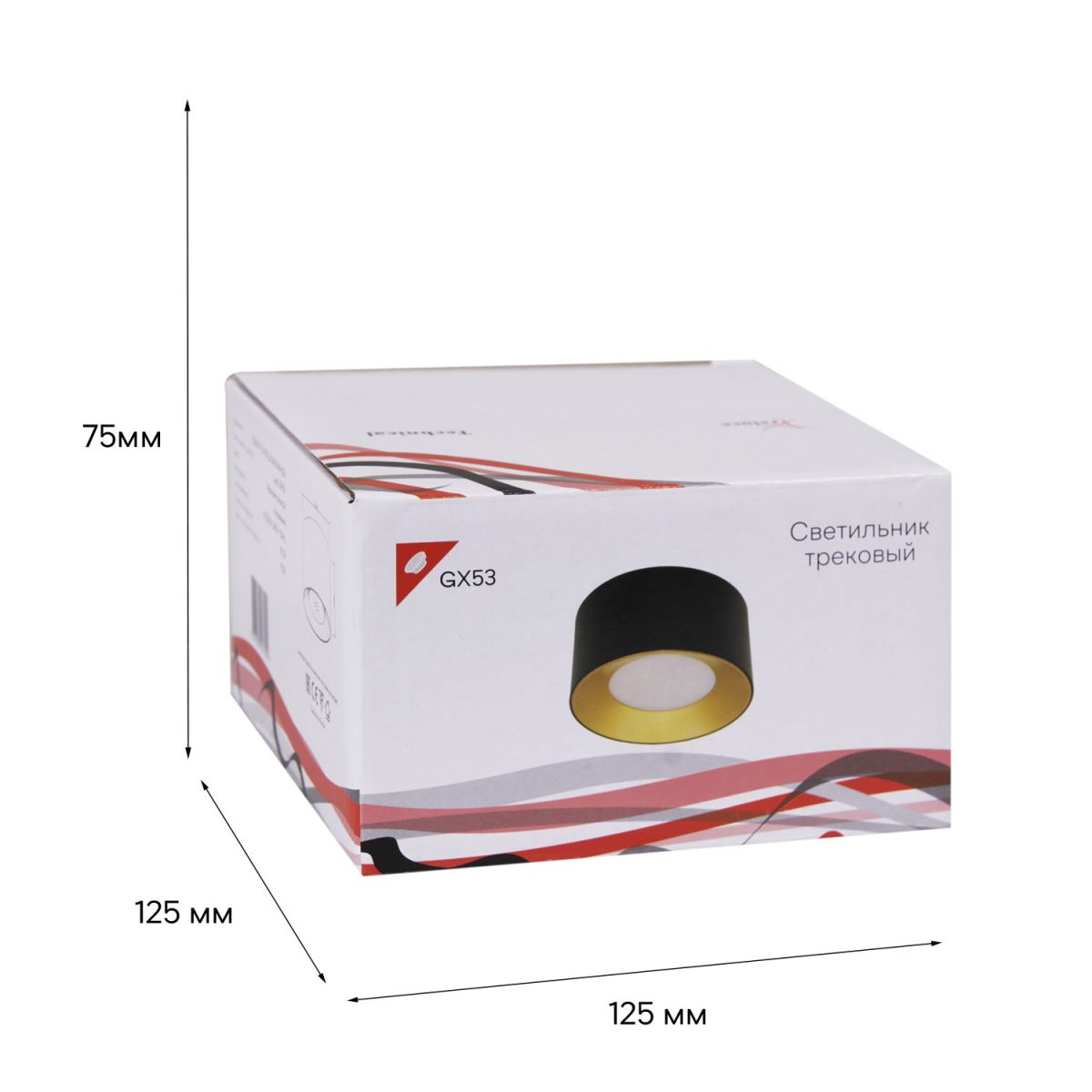 Накладной светильник (GX53, GU10, MR16, LED) Reluce 53060-9.5-001LD GX53 BK+GD в Санкт-Петербурге