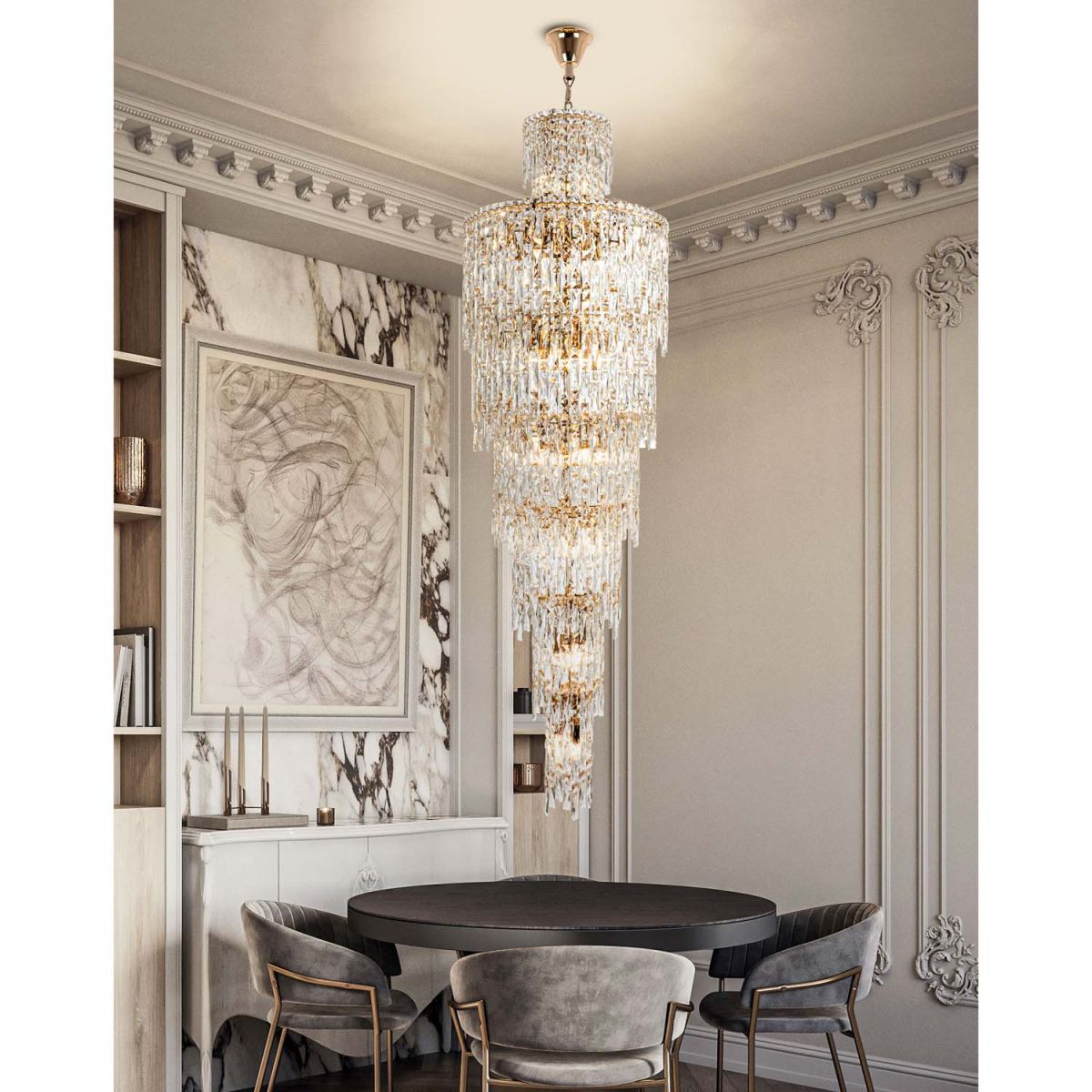 Каскадная люстра Modelux ML.977.47 GD в #REGION_NAME_DECLINE_PP#